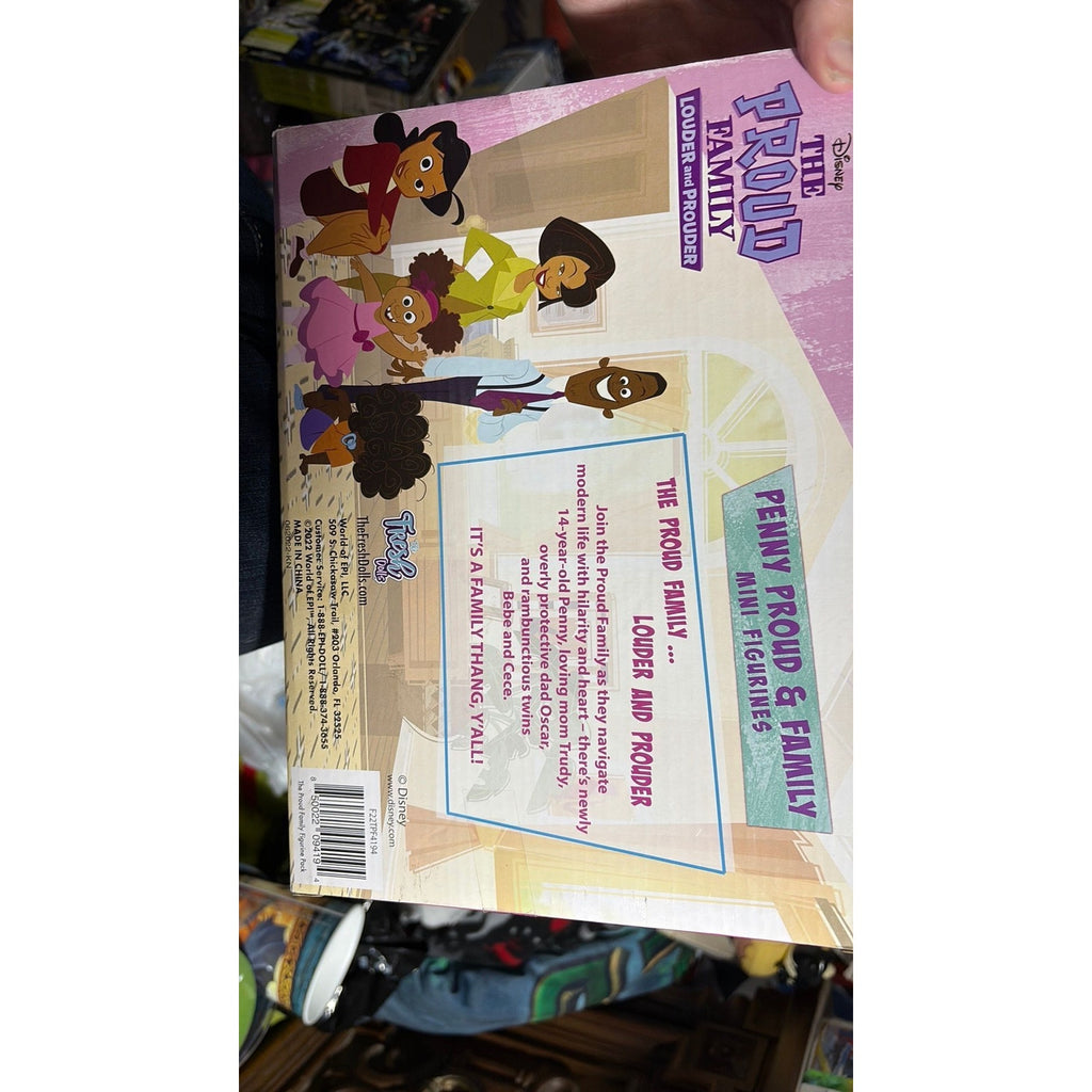 The Proud Family Louder and Prouder Penny Proud and Family Mini Figurines Set