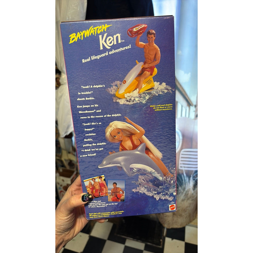 Ken Baywatch Doll Mattel Barbie WaveRunner Lifeguard 1994 #13200