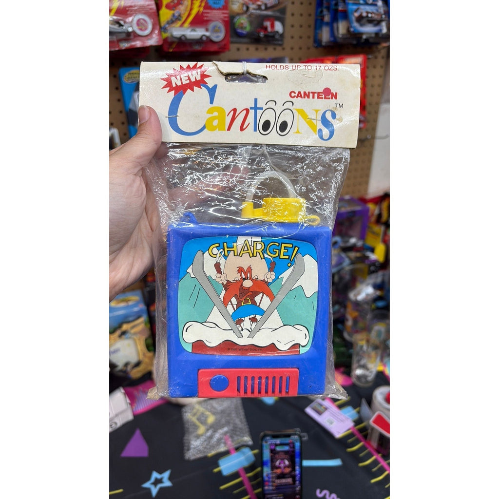 Yosemite Sam Canteen 1990 Cantoons 13 blue Jet pack