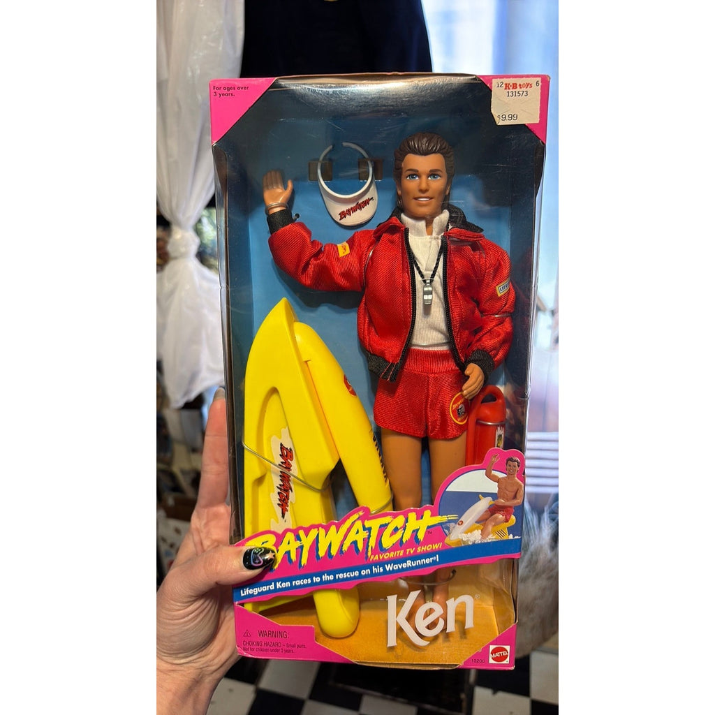 Ken Baywatch Doll Mattel Barbie WaveRunner Lifeguard 1994 #13200