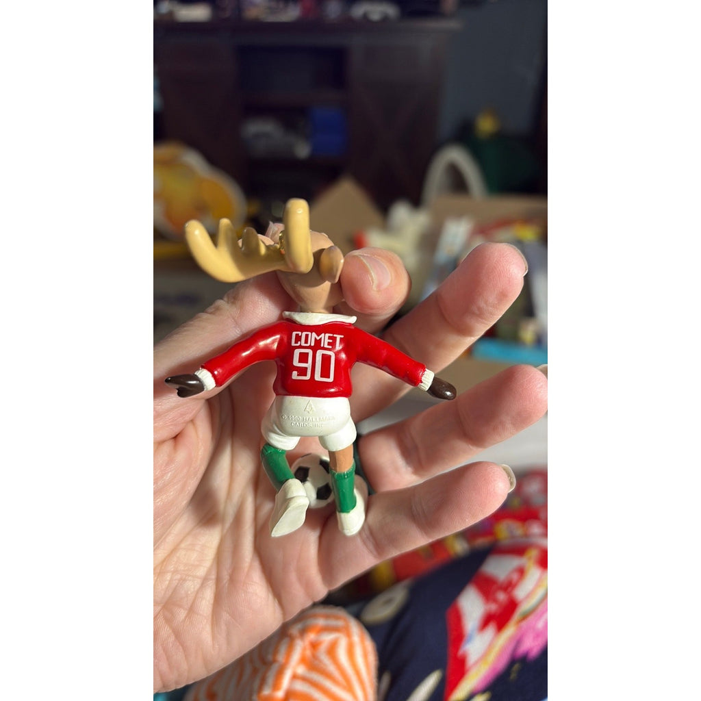 Comet with Soccer Ball Reindeer Champs 1990 Hallmark Keepsake Christmas Ornament