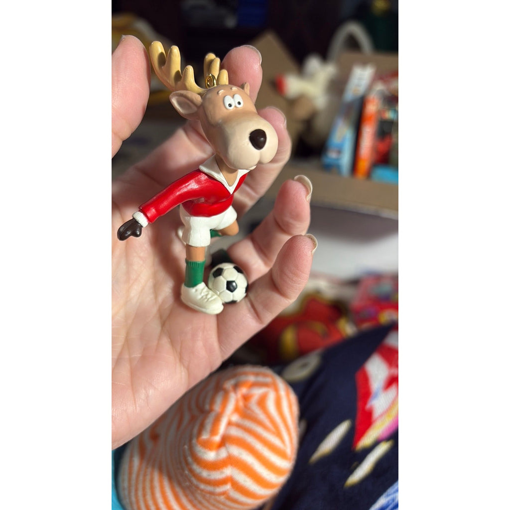 Comet with Soccer Ball Reindeer Champs 1990 Hallmark Keepsake Christmas Ornament