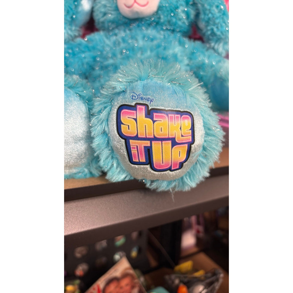 P3- Build A Bear BAB Disney Shake It Up Blue Silver Sparkle Easter Bunny Rabbit