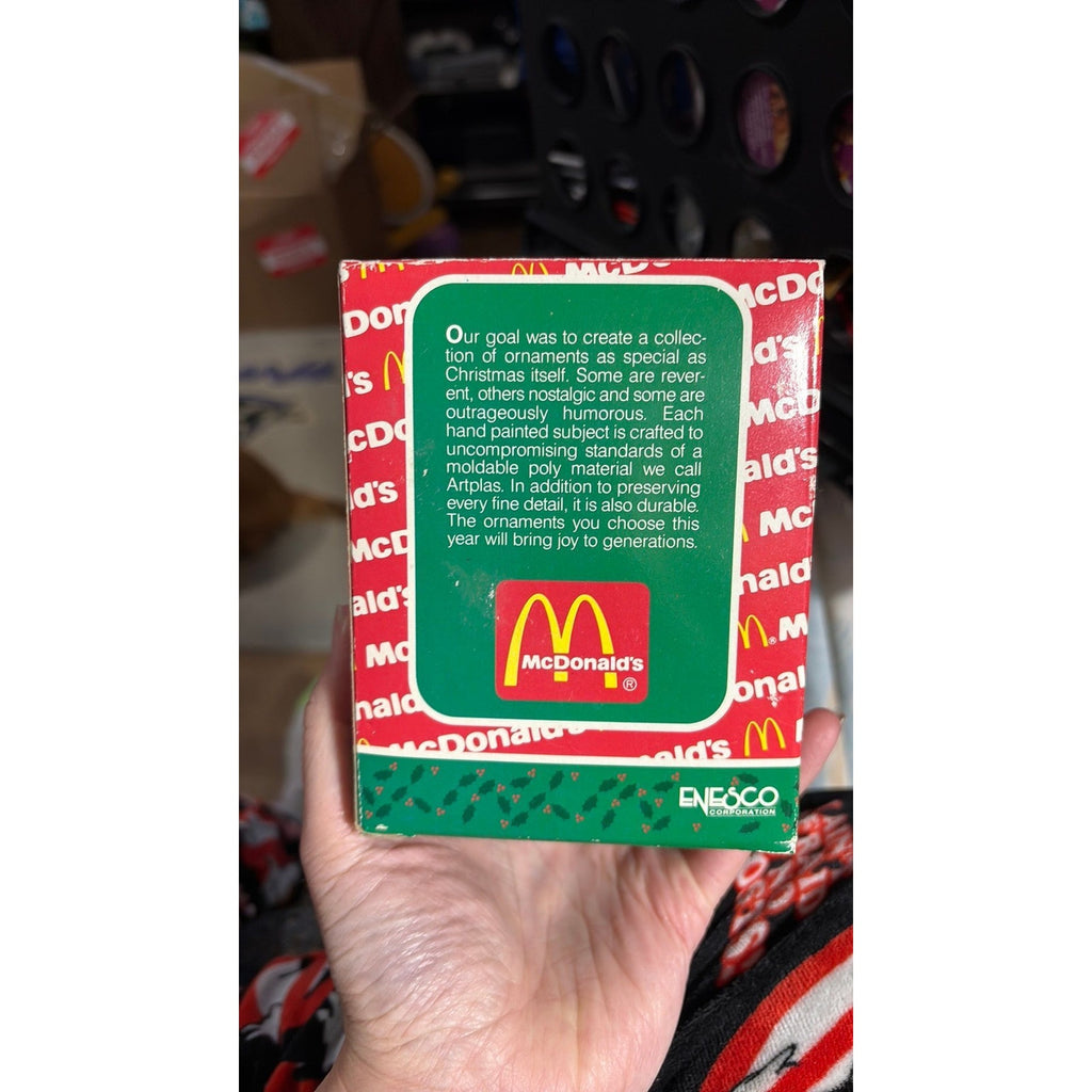 Enesco 1991 'Christmas Kayak' Apple Pie McDonalds Treasury of Christmas Ornament