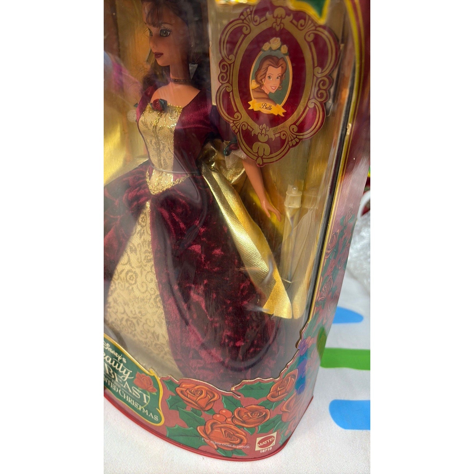 1997 Holiday Princess Belle Disney  Beauty & the Beast Barbie Doll 16710 Mattel