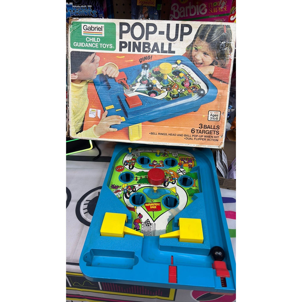 RARE 1978 Vintage Gabriel Child Guidance Toys Pop-up Pinball Game Table Top 70s - Read Description