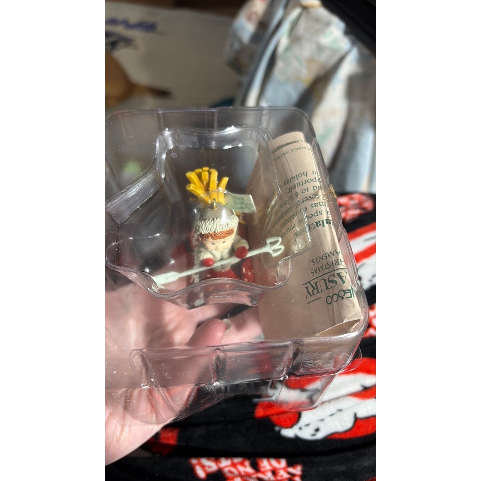 Enesco 1991 'Christmas Kayak' Apple Pie McDonalds Treasury of Christmas Ornament
