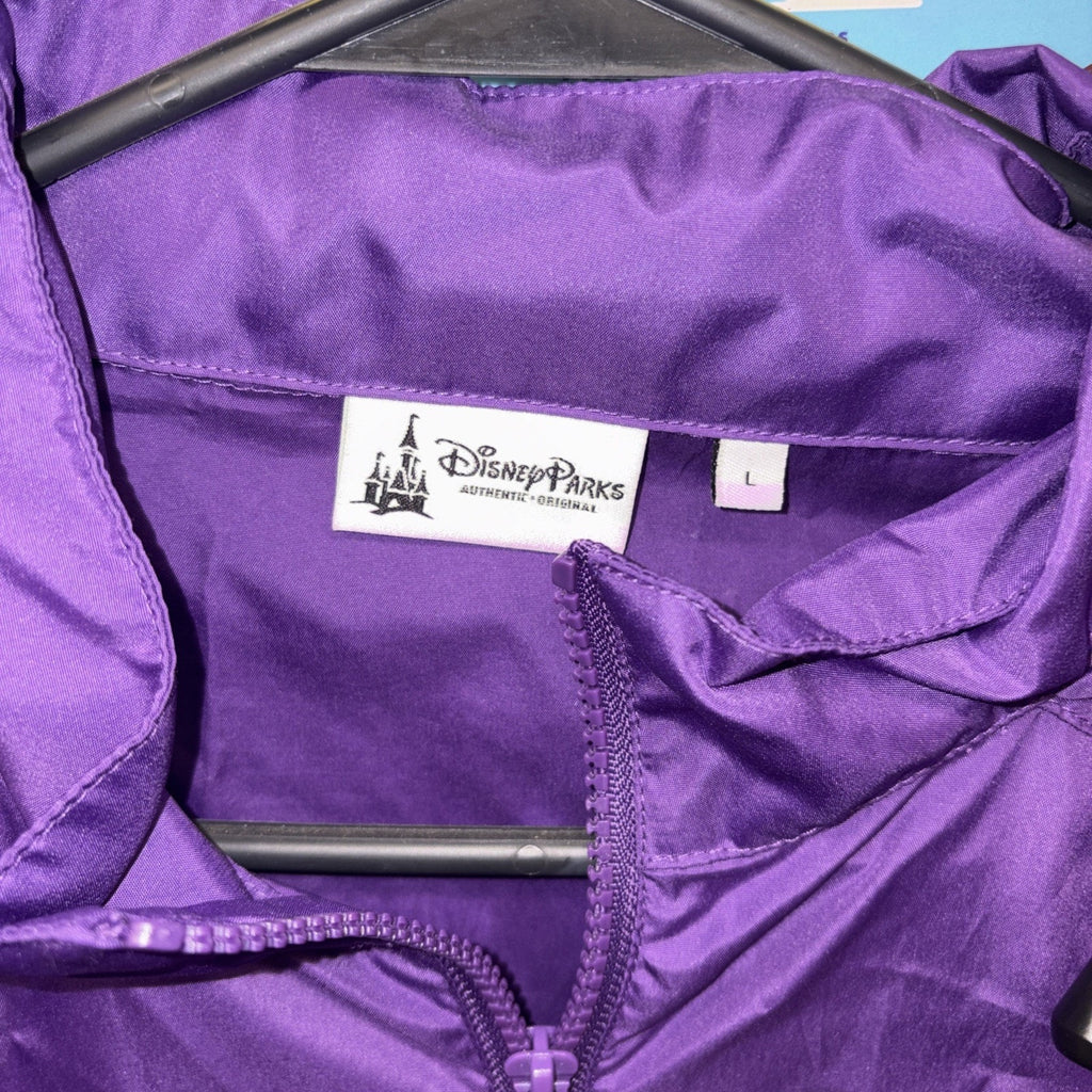 Disney Parks Jacket Womens L Princess 1/2 Marathon Volunteer Windbreaker Hooded