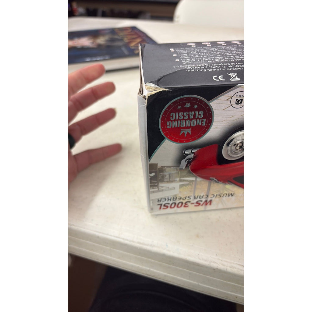 Bluetooth Speaker Car WS-300SL MUSIC CAR Speaker USB RECHARGEABLE FM Radio tf