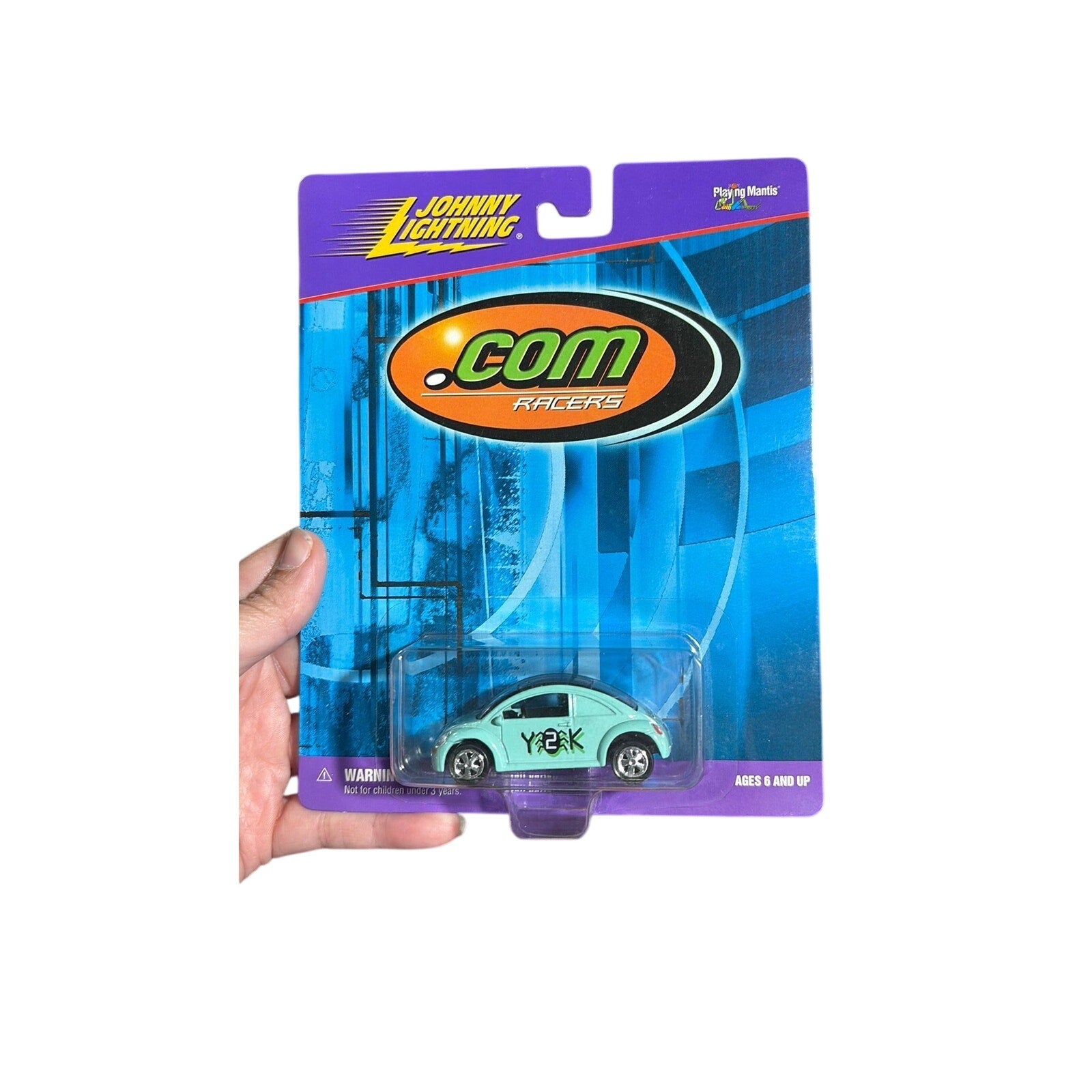 Johnny Lightning Dot Com Blue Racers Volkswagen Concept One Y2K 1:64 Scale NIP