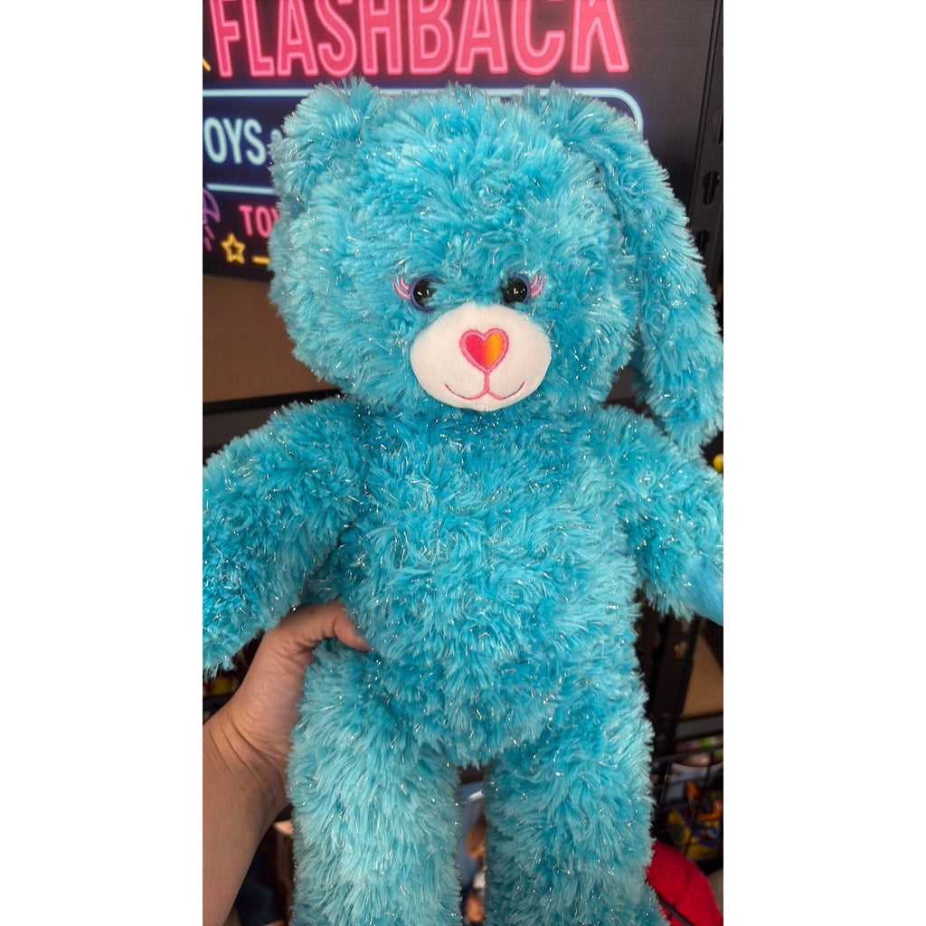 P3- Build A Bear BAB Disney Shake It Up Blue Silver Sparkle Easter Bunny Rabbit