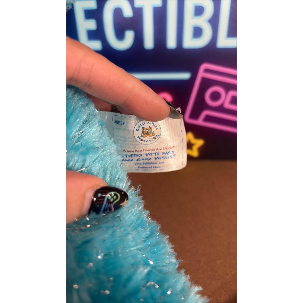 P3- Build A Bear BAB Disney Shake It Up Blue Silver Sparkle Easter Bunny Rabbit