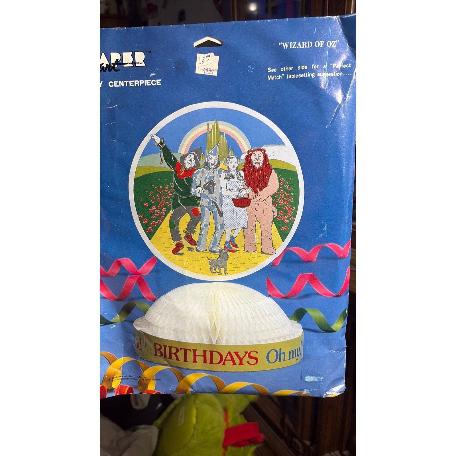1989 Wizard of Oz party centerpiece - Paper Art - Oh My!