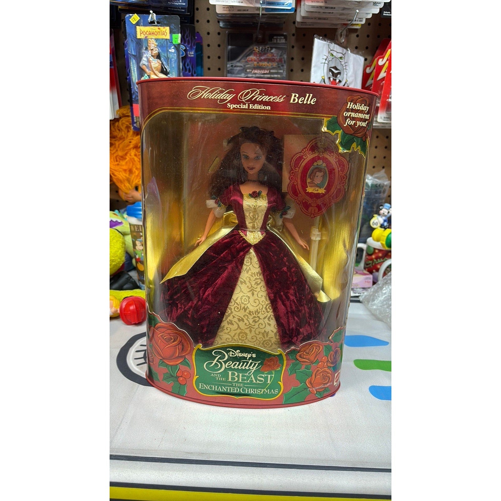 1997 Holiday Princess Belle Disney  Beauty & the Beast Barbie Doll 16710 Mattel