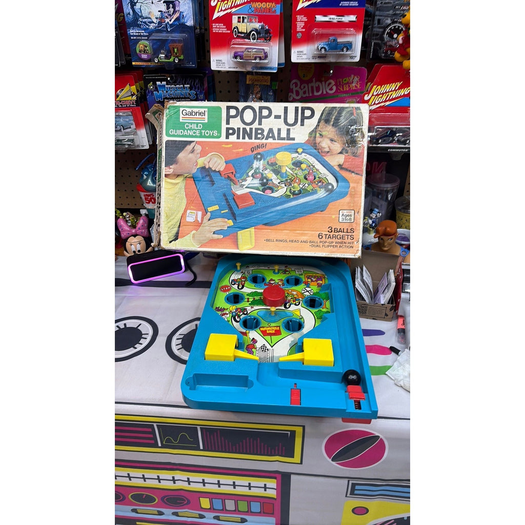 RARE 1978 Vintage Gabriel Child Guidance Toys Pop-up Pinball Game Table Top 70s - Read Description
