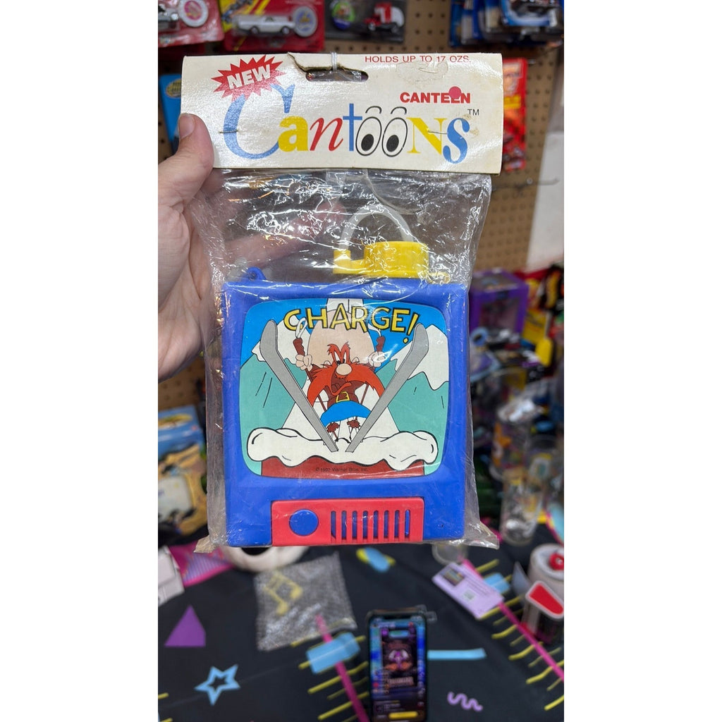 Yosemite Sam Canteen 1990 Cantoons 13 blue Jet pack