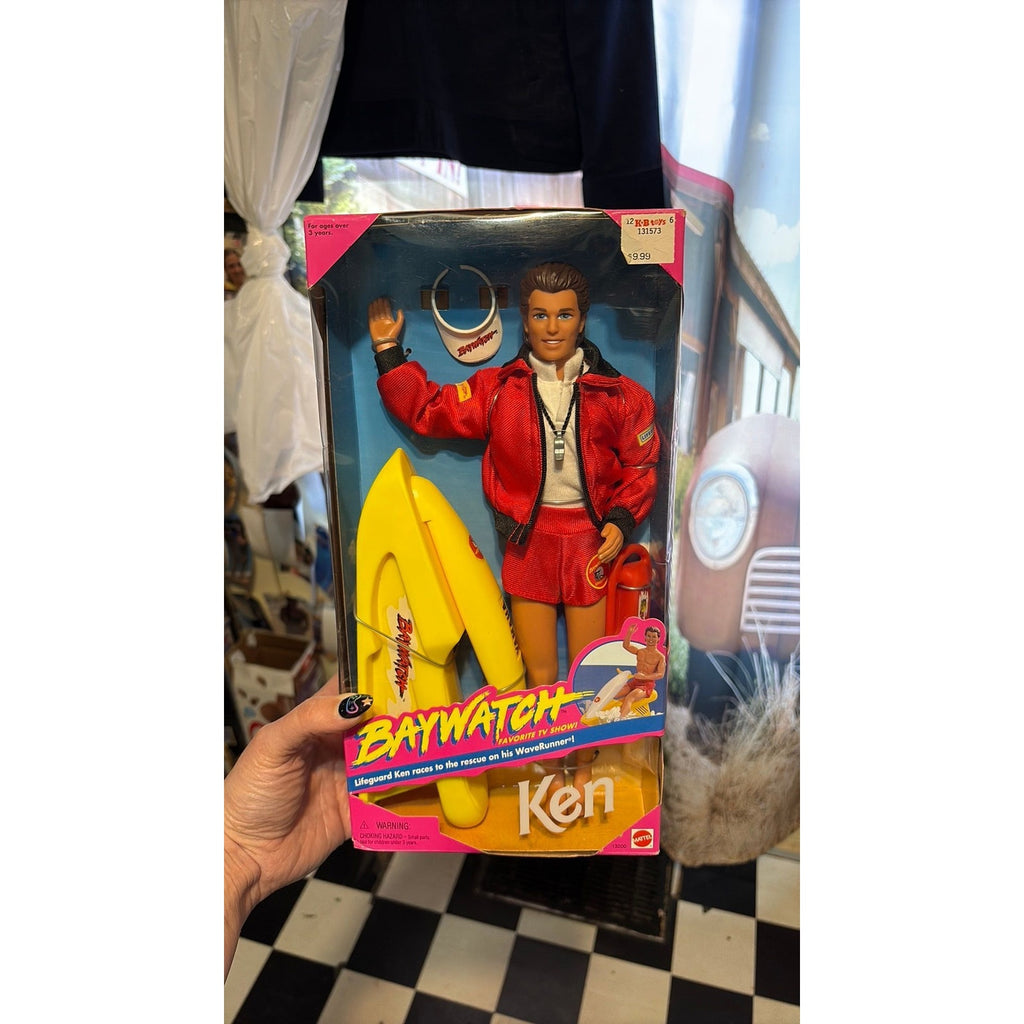 Ken Baywatch Doll Mattel Barbie WaveRunner Lifeguard 1994 #13200