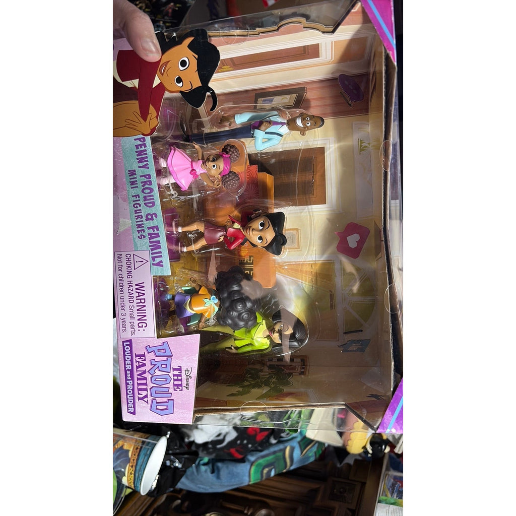 The Proud Family Louder and Prouder Penny Proud and Family Mini Figurines Set