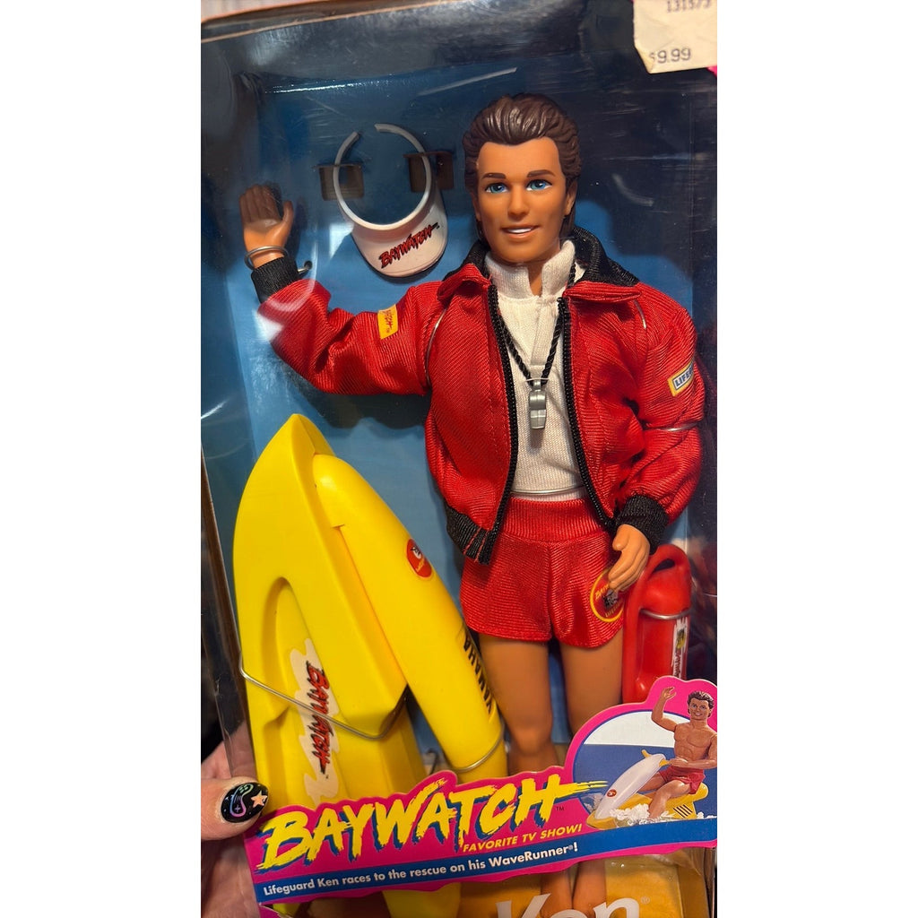 Ken Baywatch Doll Mattel Barbie WaveRunner Lifeguard 1994 #13200