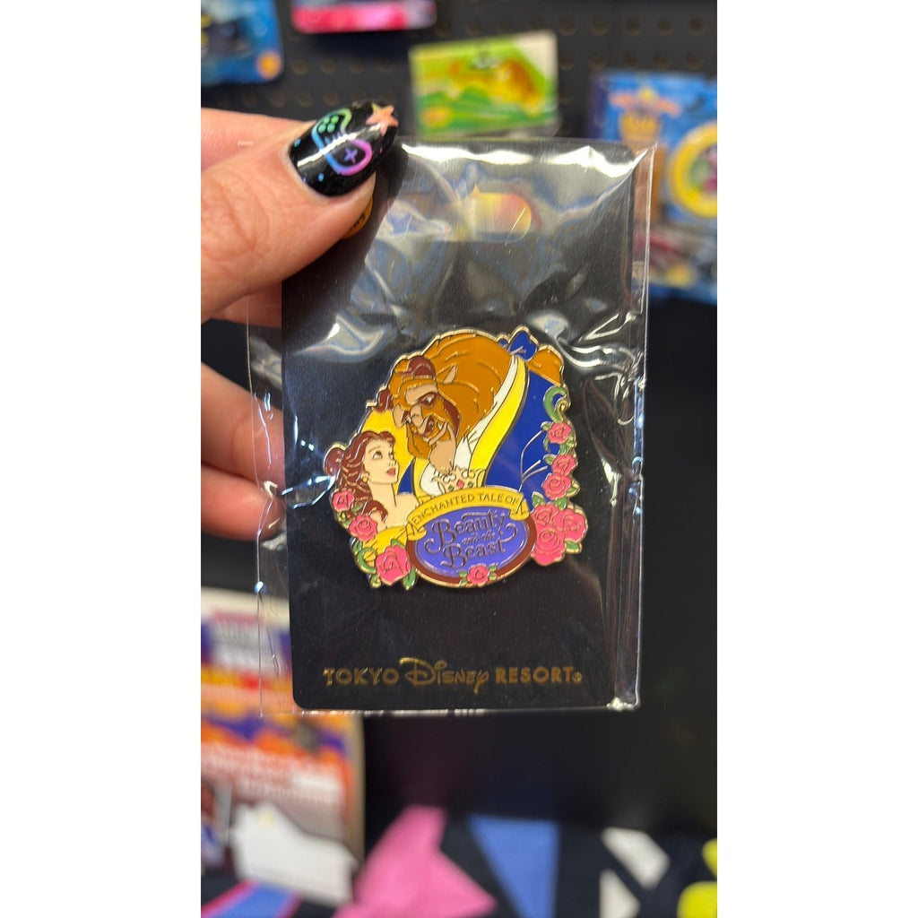 Tokyo Disney Resort Beauty and the Beast Pin Enchanted Tale Attraction Collectib