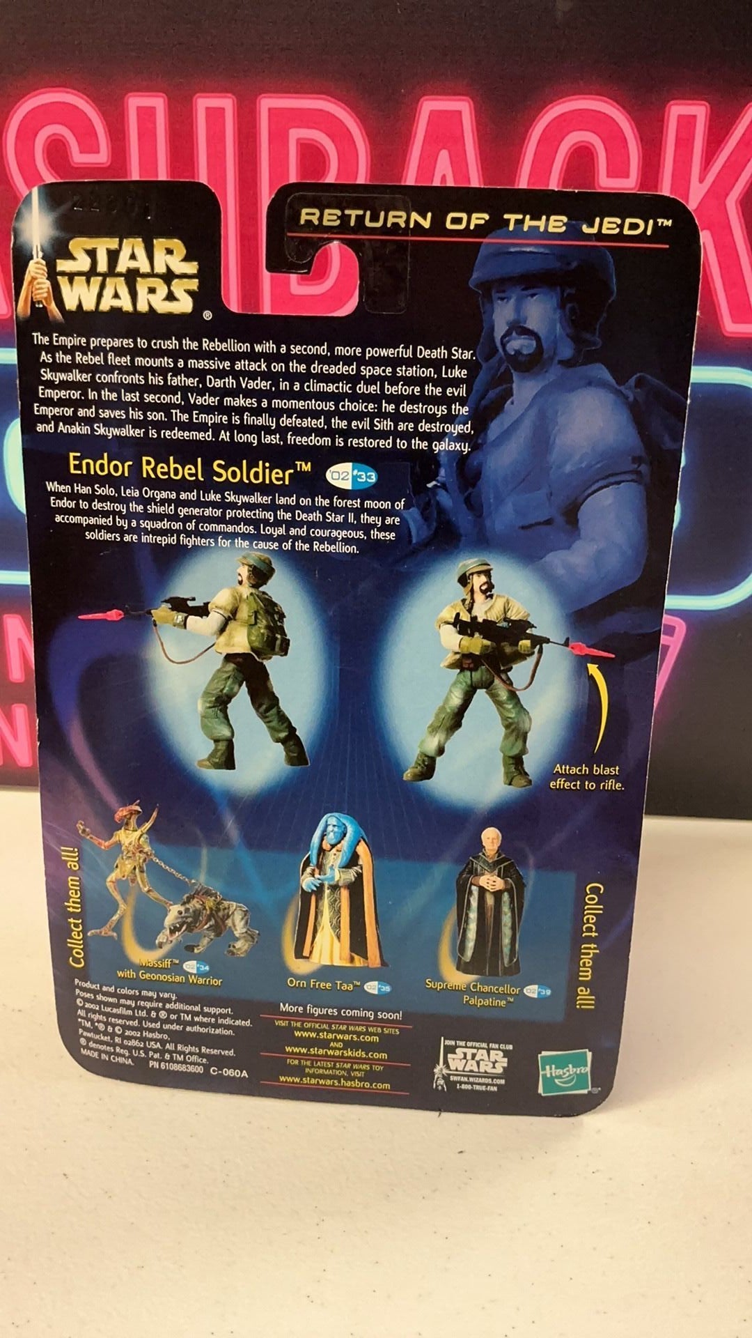 PR2- Endor Rebel Soldier 33 2002 STAR WARS The Saga Collection NEW No Beard