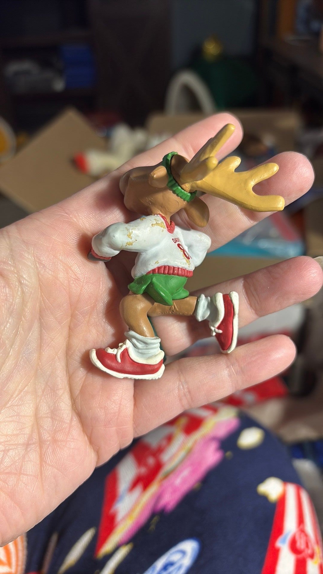 4E - Comet with Soccer Ball Reindeer Champs 1990 Hallmark Keepsake Christmas Ornament