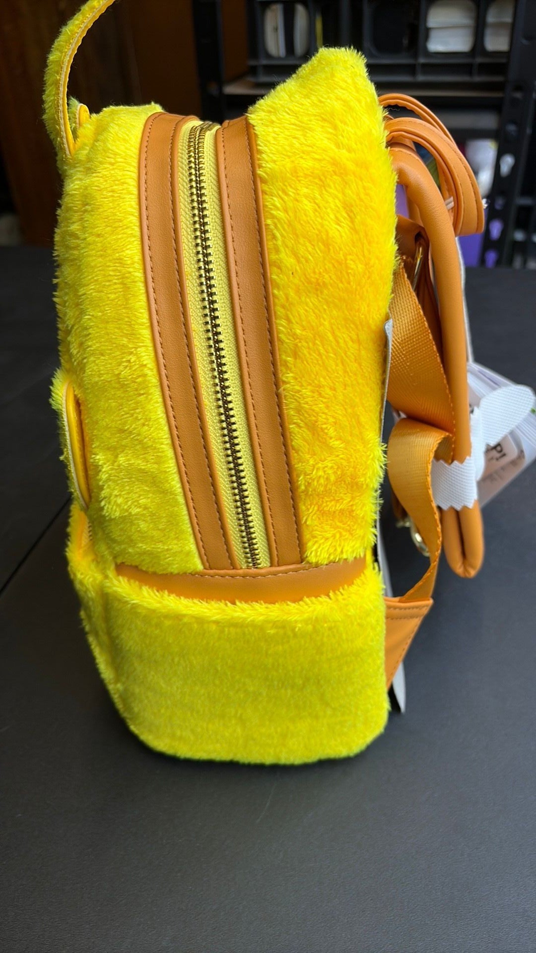 Loungefly Teletubbies Laa-Laa Mini Backpack Yellow Fuzzy Light Up Rechargeable