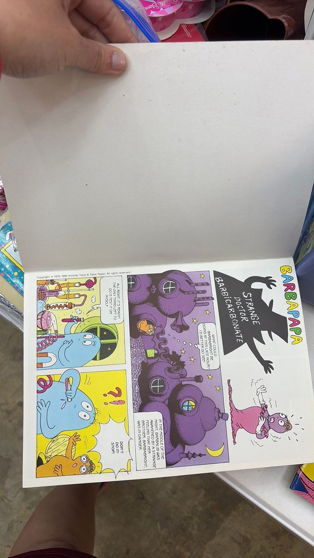 B3-Barbapapa Comic Strange Doctor Barbicarbonate 1984 Scholastic