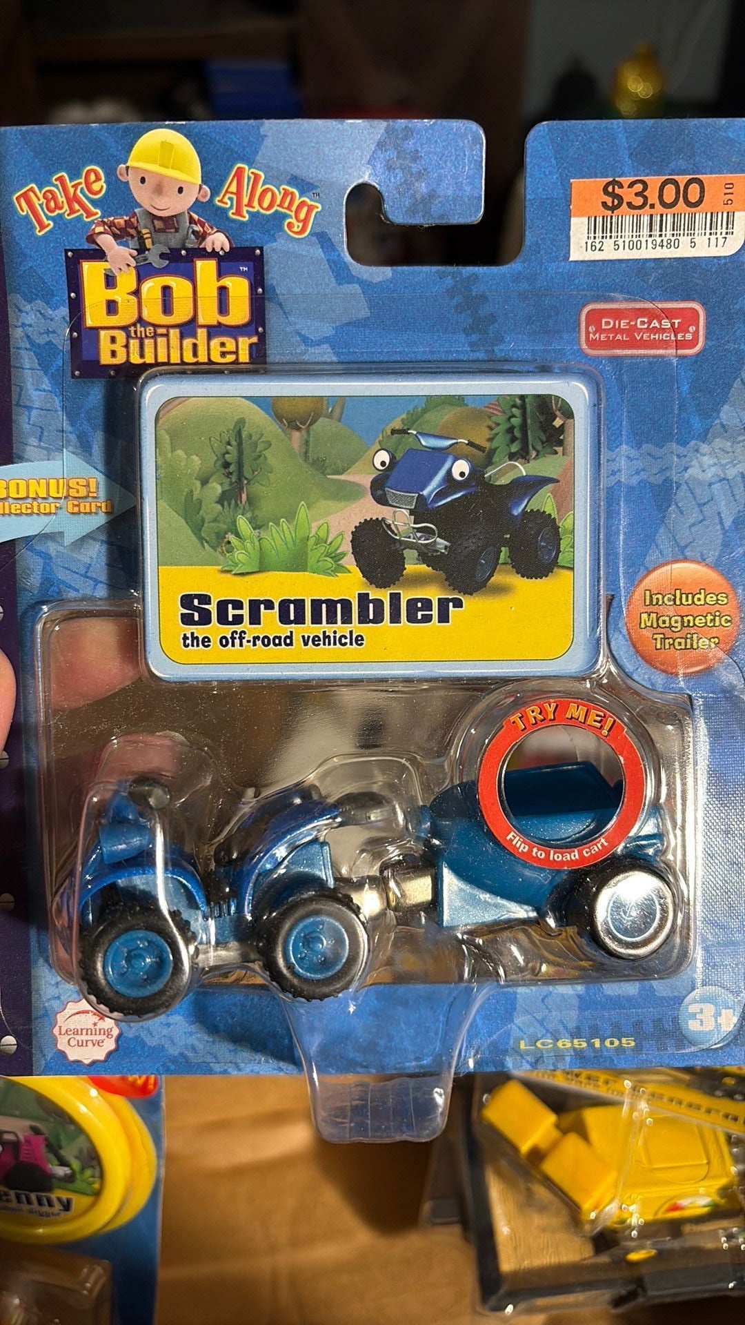 7B- Bob the Builder Scrambler Die Cast Vehicle Learning Curve 2005 NEW 65105