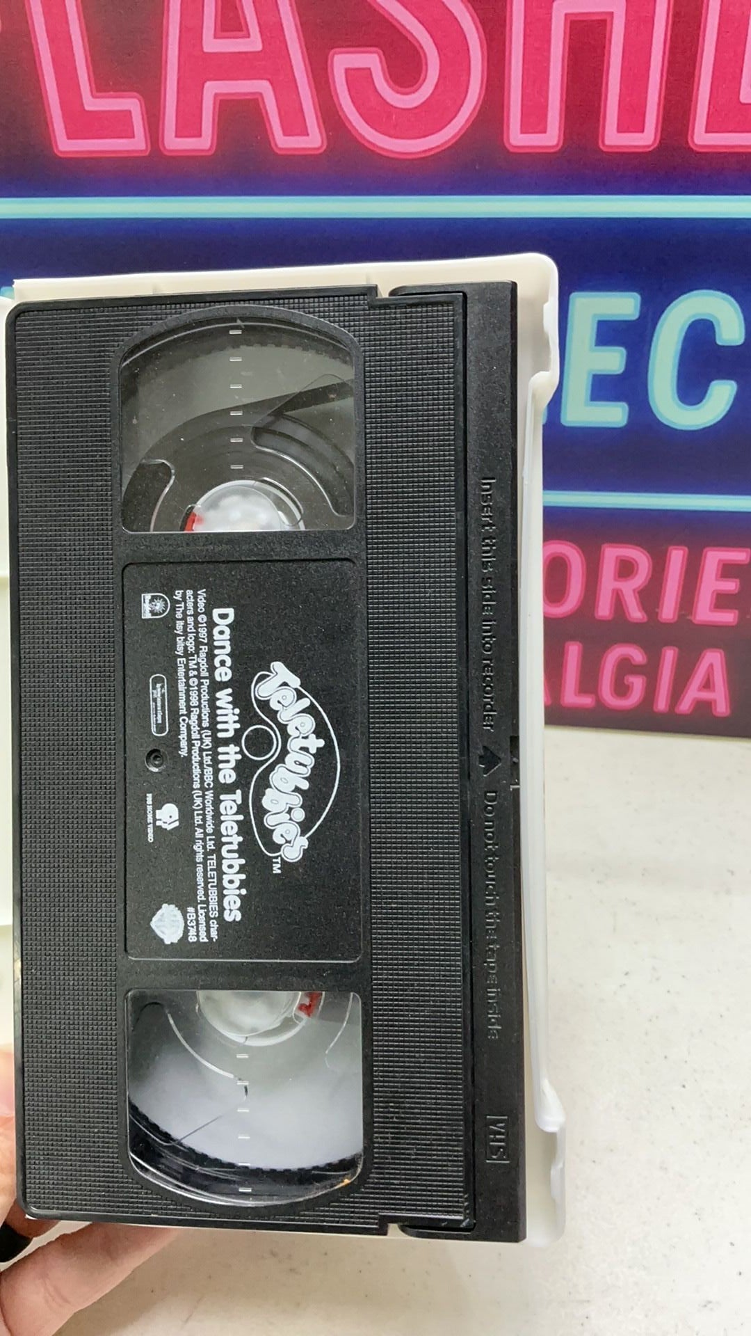 Teletubbies - Dance With The Teletubbies VHS Tape 1997 PBS Kids Clamshell Case - cracked case