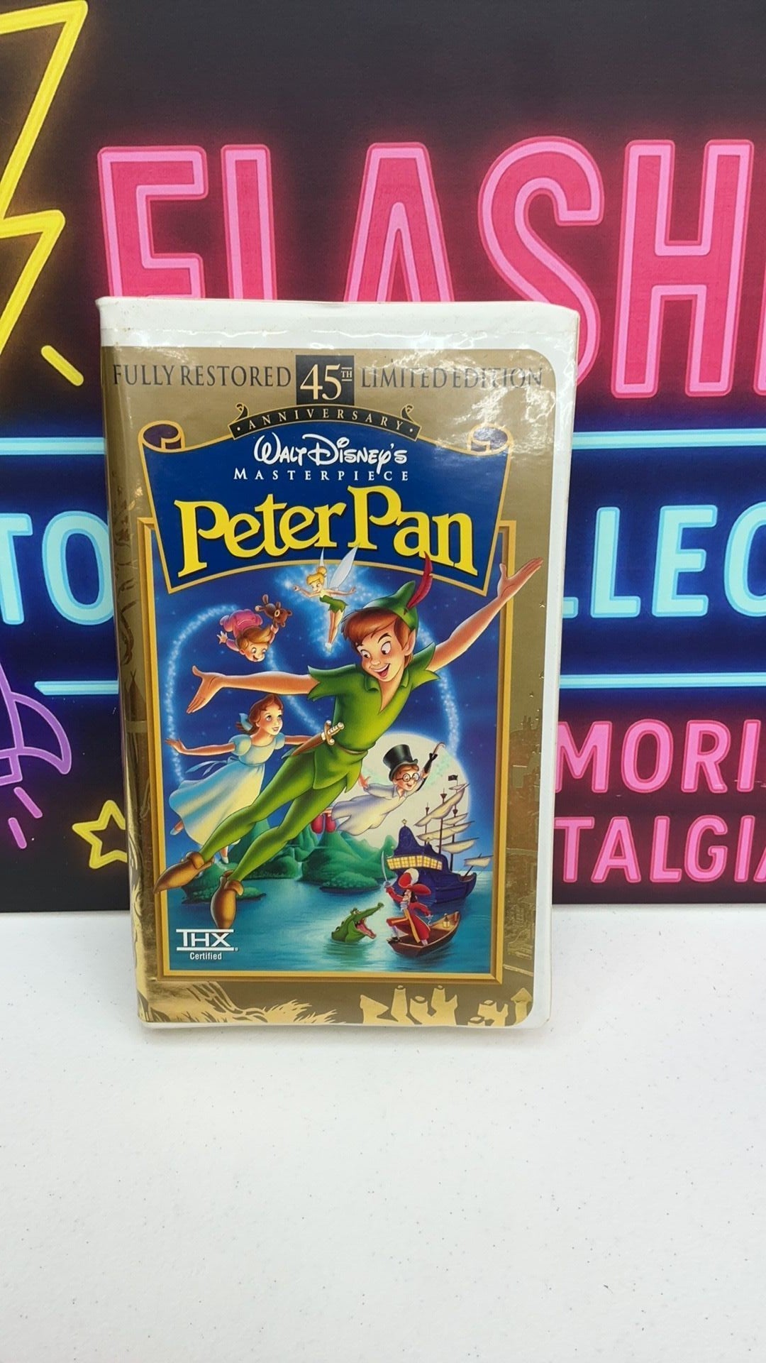 V2- Peter Pan (VHS, 1998, 45th Anniversary Limited Edition) - case a little dirty