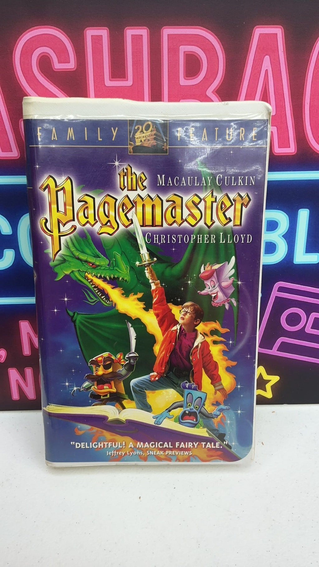 V11- The Pagemaster VHS Tape 1995 Clamshell Case VTG Macaulay Culkin Movie USED