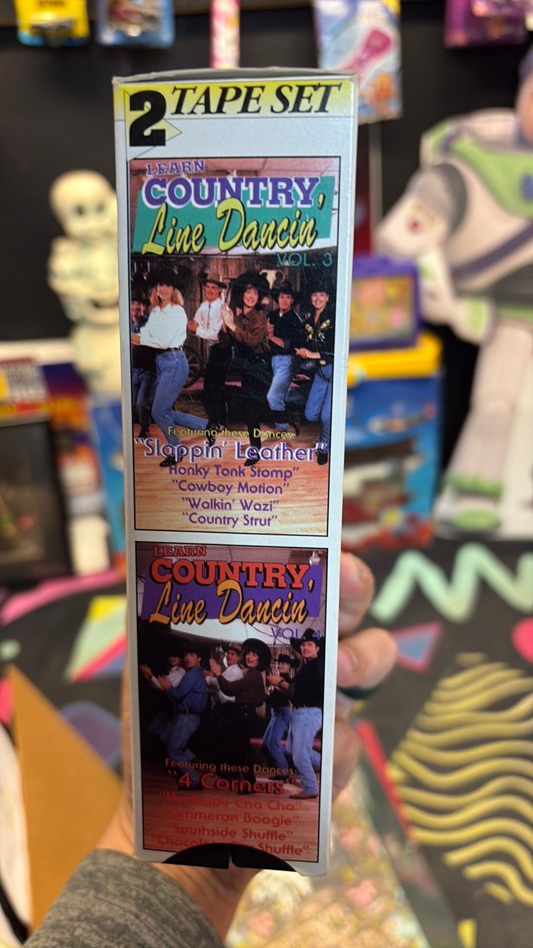 LEARN COUNTRY LINE DANCIN' 2 TAPE VHS Vintage 1992 EUC