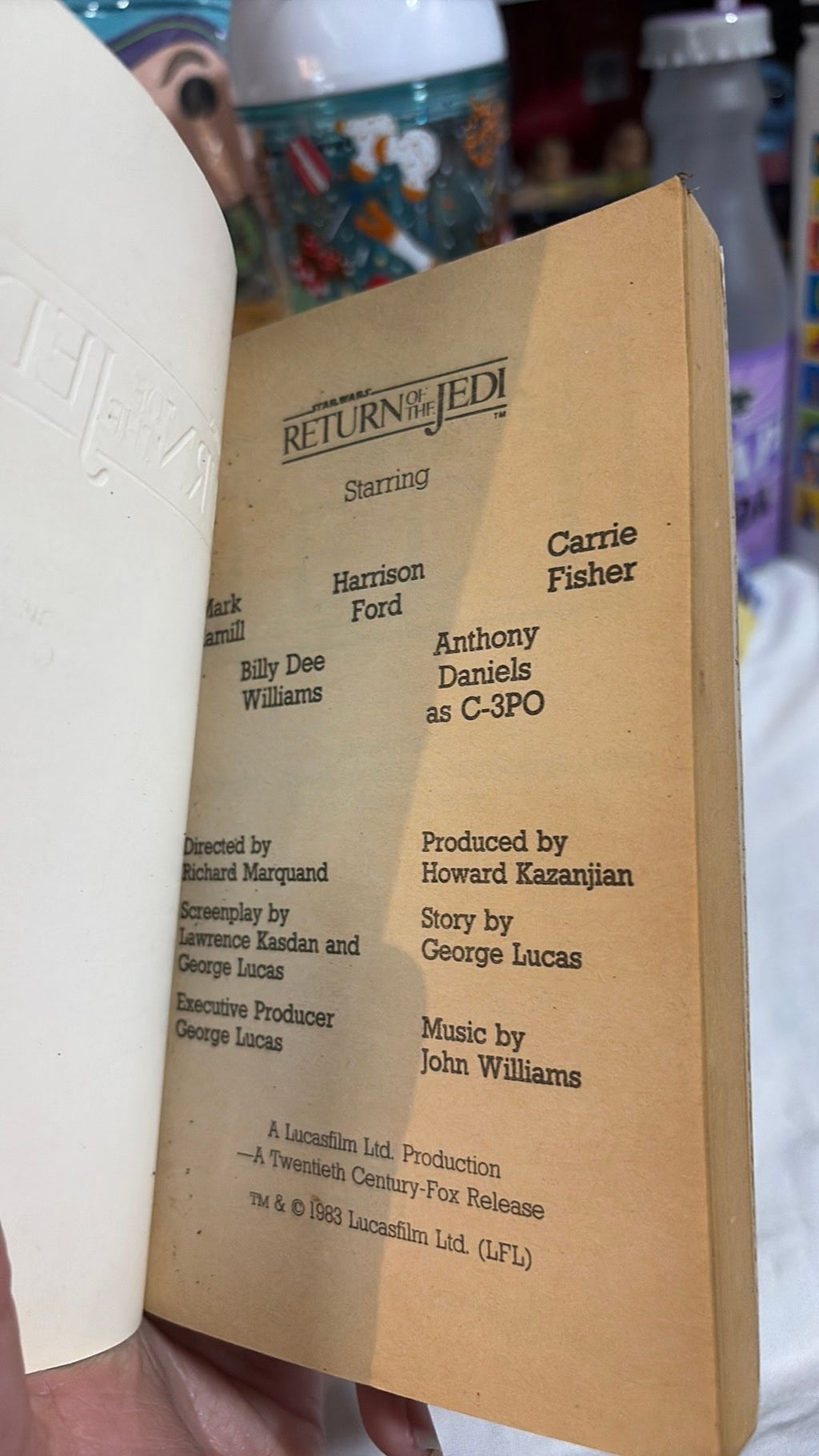 Star Wars Return of the Jedi book