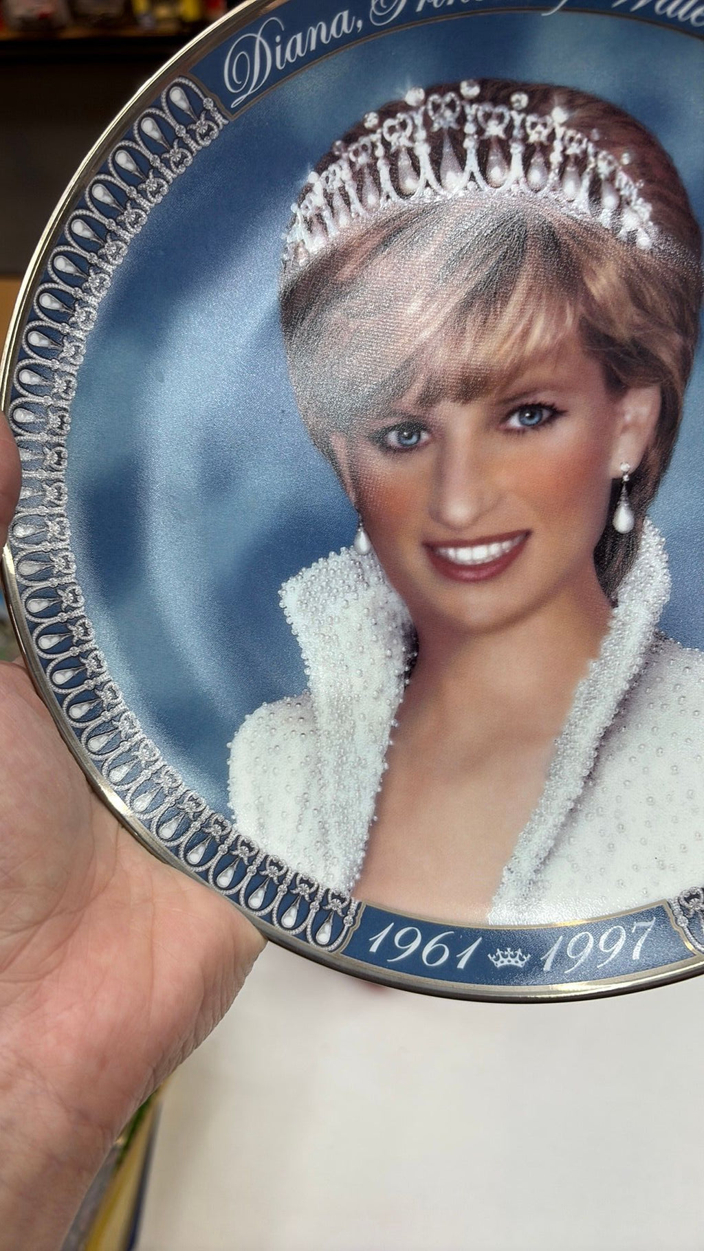 11C- Process Diana Tribute Plate Franklin Mint Limited Edition