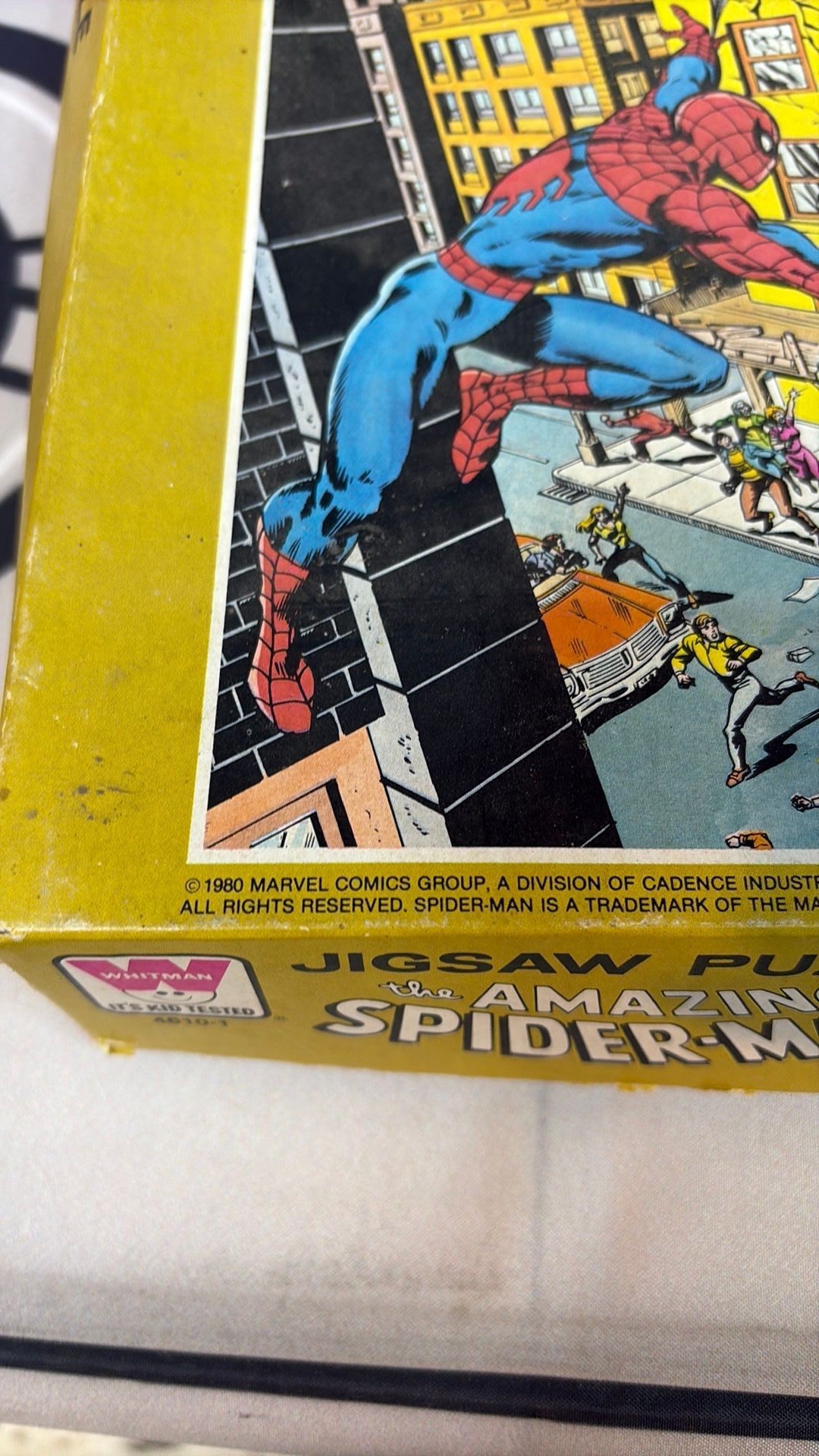 Amazing Spiderman Jig Saw Puzzle Vintage 1980 Whitman Complete 100 pcs 14" X 18"