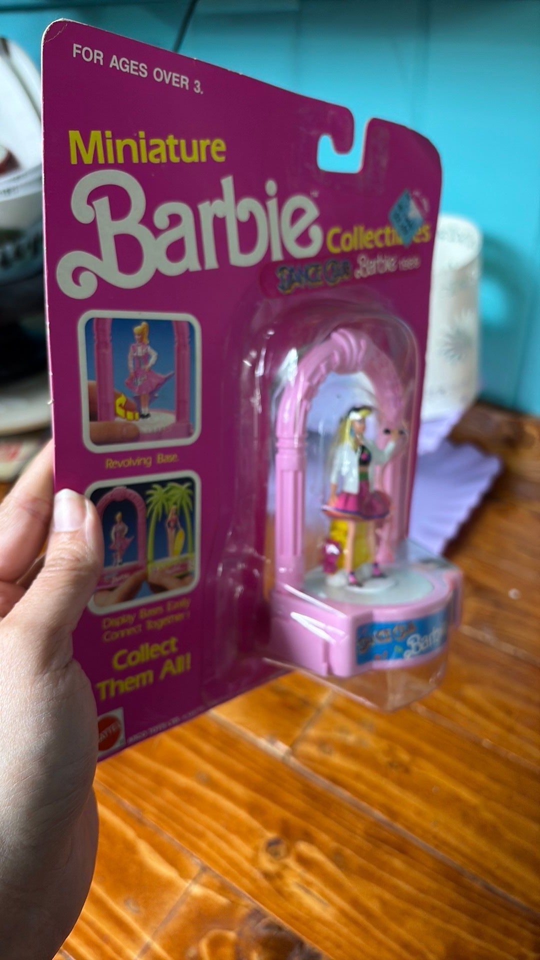 14B- Miniature Barbie Collectibles Dance Club Barbie 1989 Mini Figure Sealed 7478