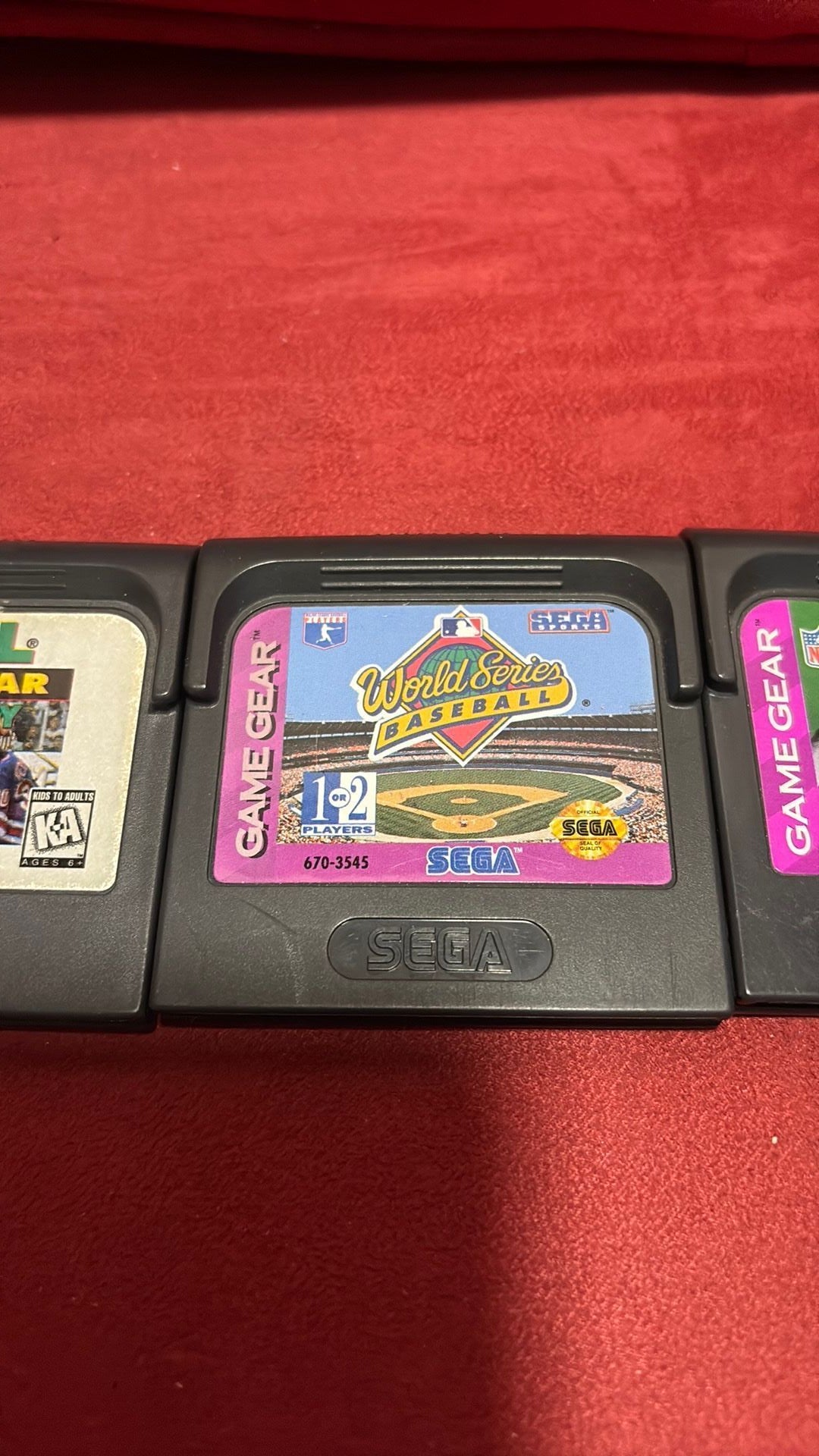 Game Gear Lot of 3: NHL All Star, World Series Baseball, NFL Quarterback Club