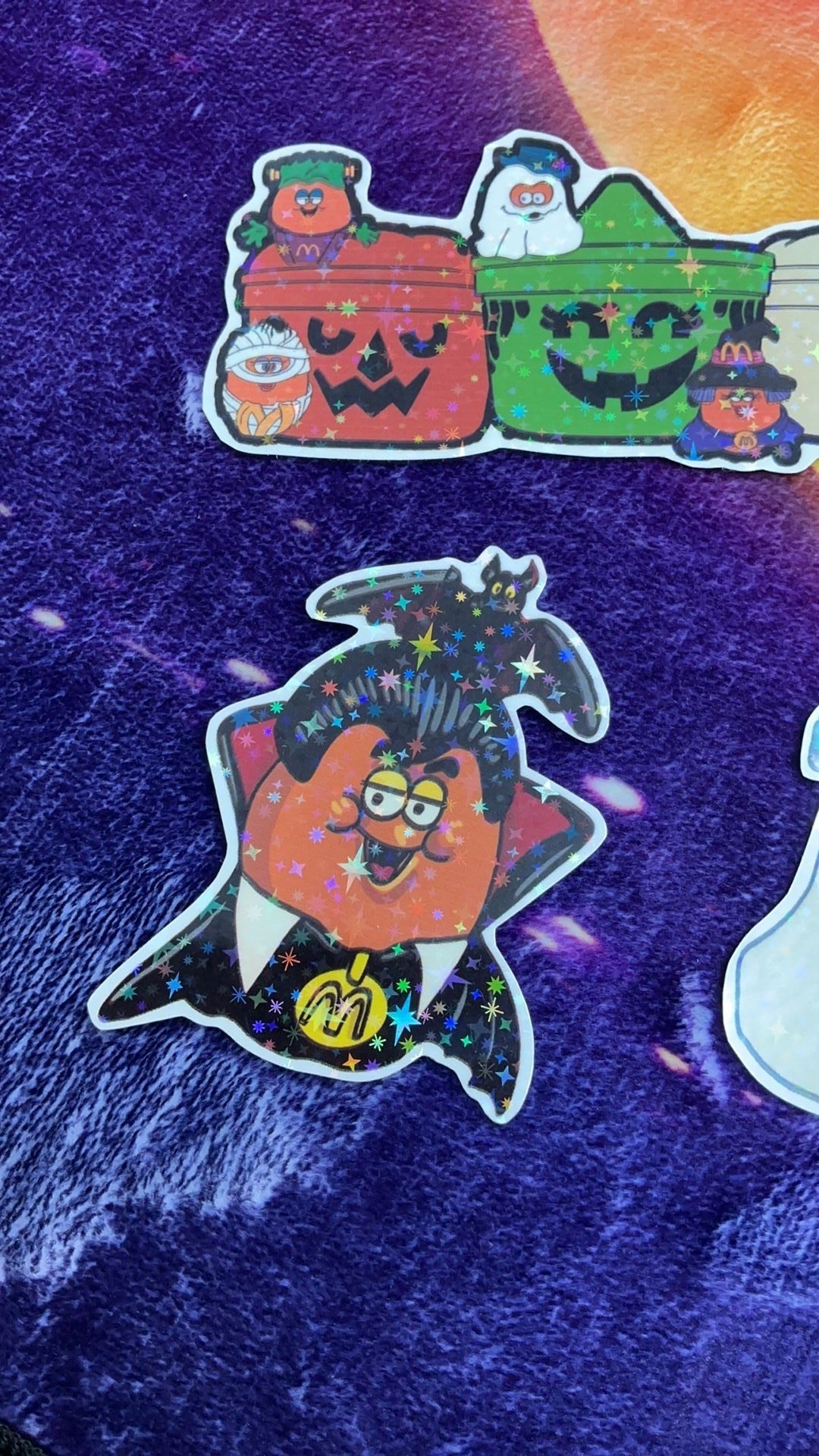 1B- McDonald’s Chicken Nuggets Halloween Stickers New