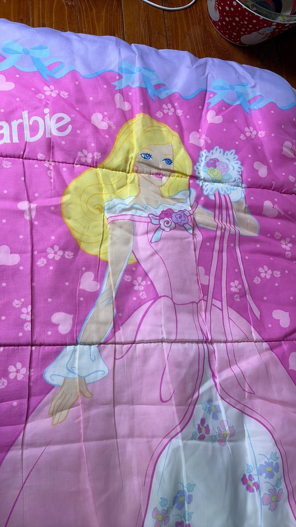 S3- Vintage 1997 Mattel Princess Barbie Children Sleeping Bag