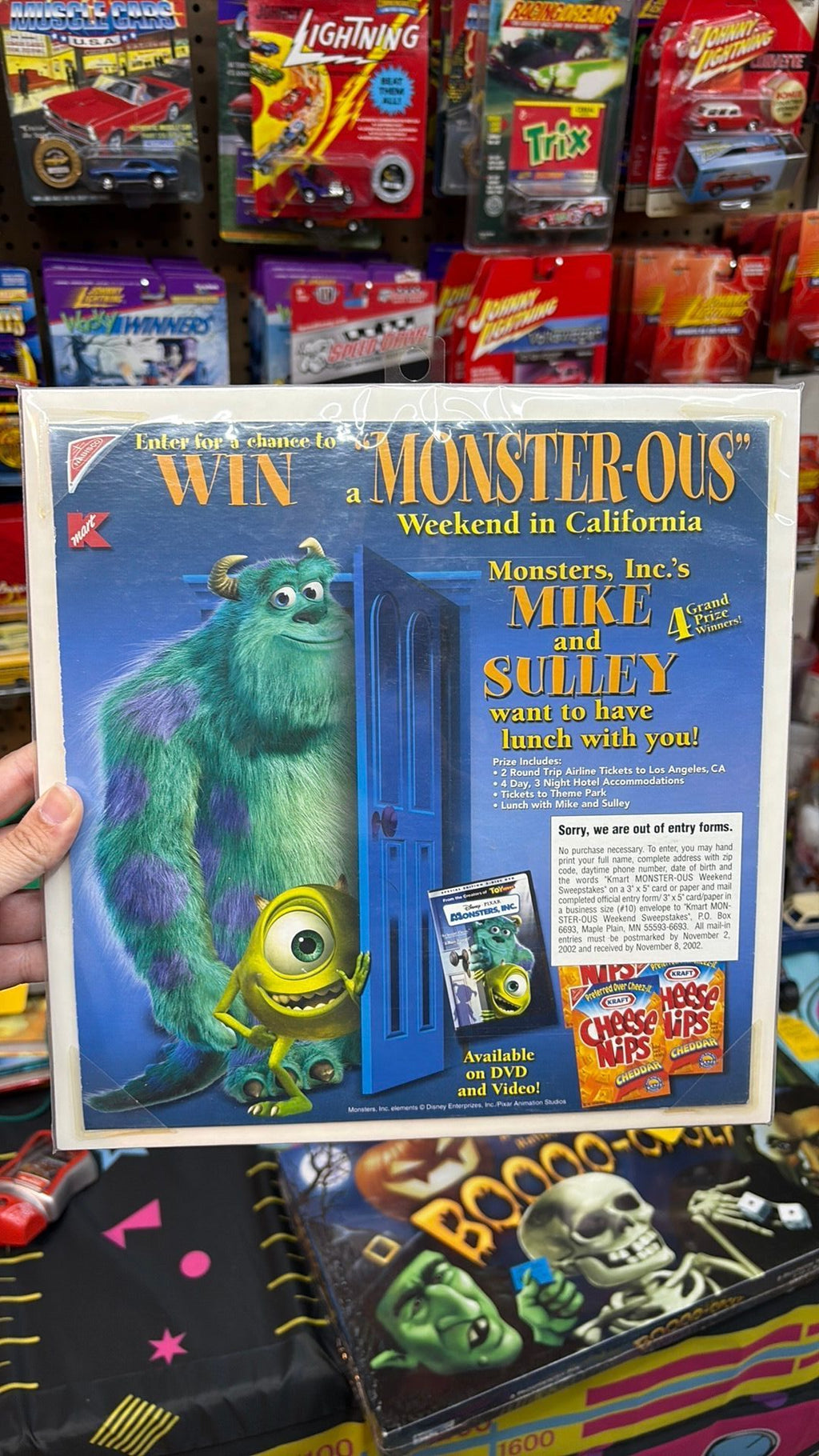 Monsters Inc Advertisement Cheese Nips