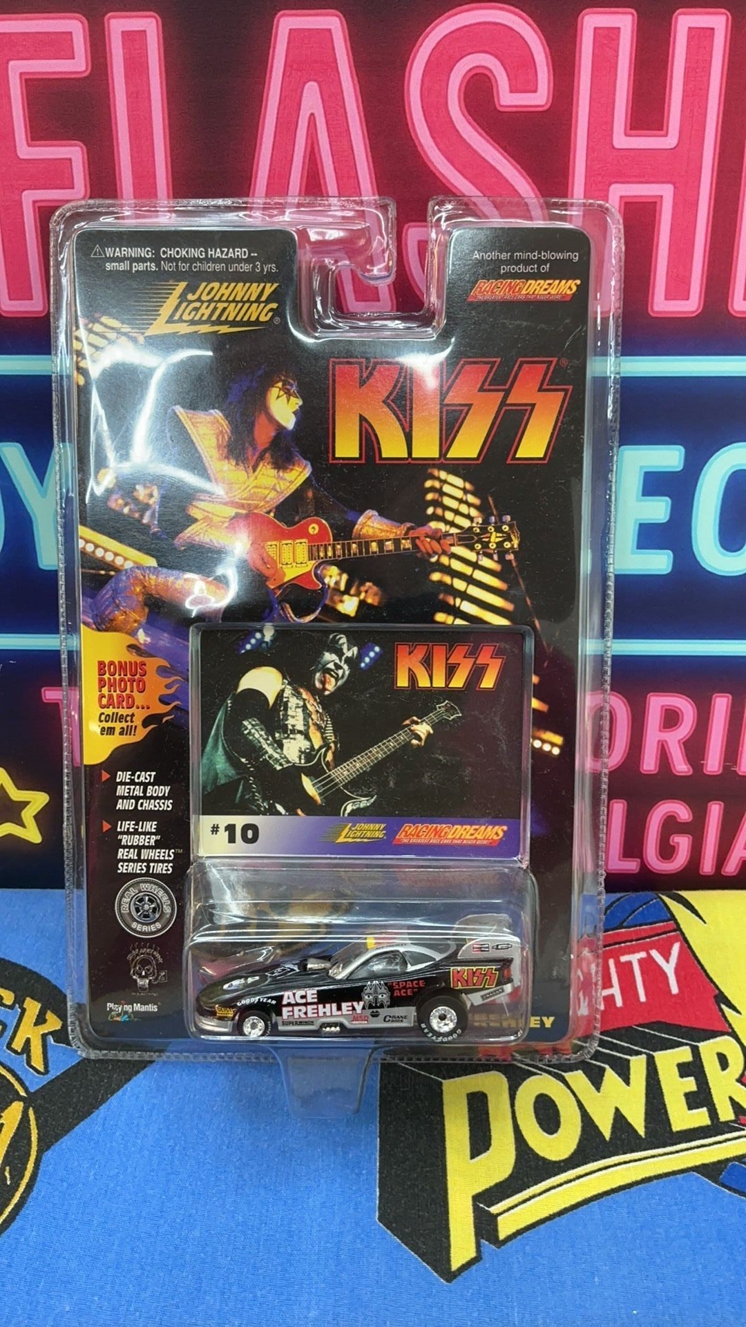 PR1- 1997 Johnny Lightning KISS Ace Frehley Funny Car Black Bonus Photo Card #10