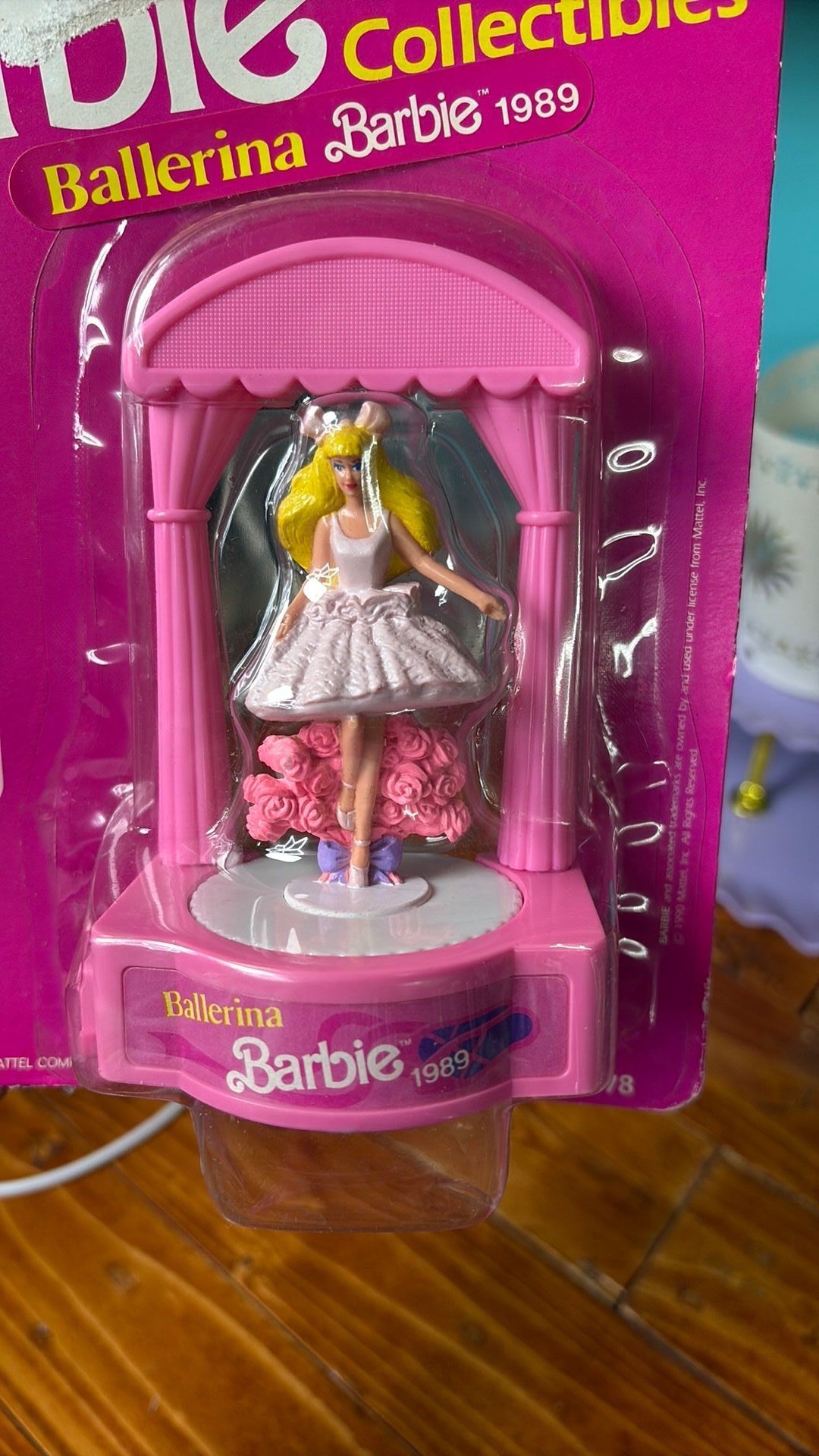 14B- 1989 Mattel Miniature Barbie Collectibles Ballerina Barbie # 7478 NEW 1990