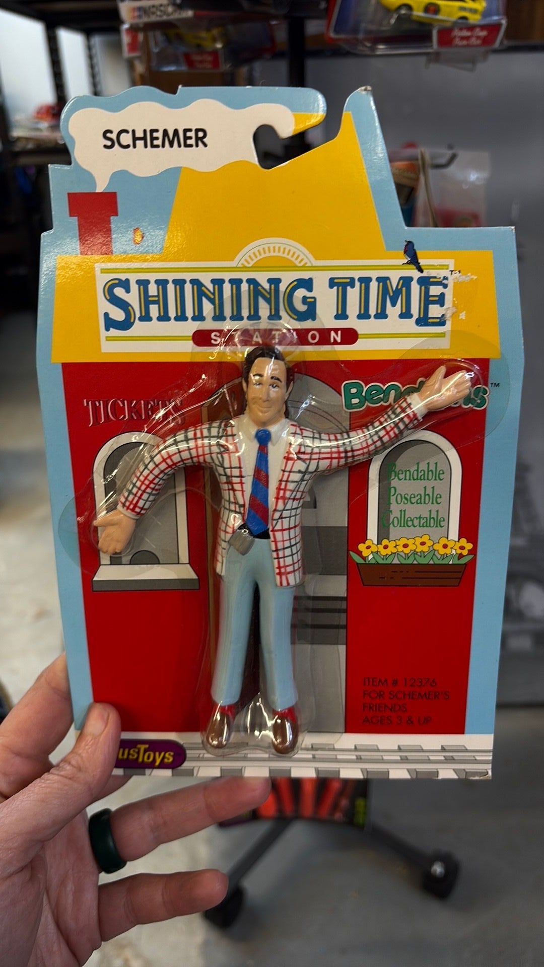 10C- Vintage Shining Time Station Schemer Bend Ems Toy By JusToys NEW 1993 RARE