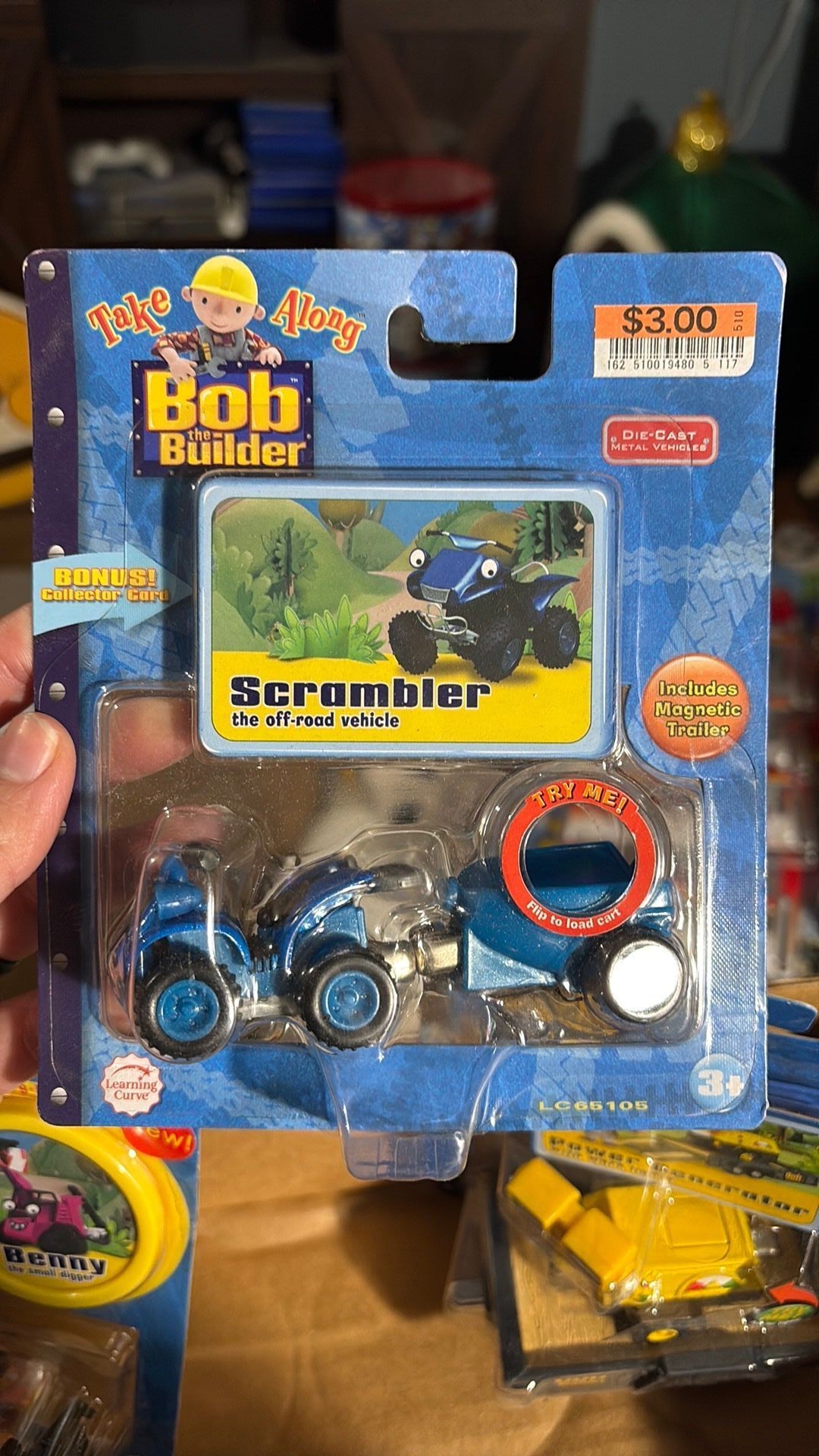 7B- Bob the Builder Scrambler Die Cast Vehicle Learning Curve 2005 NEW 65105