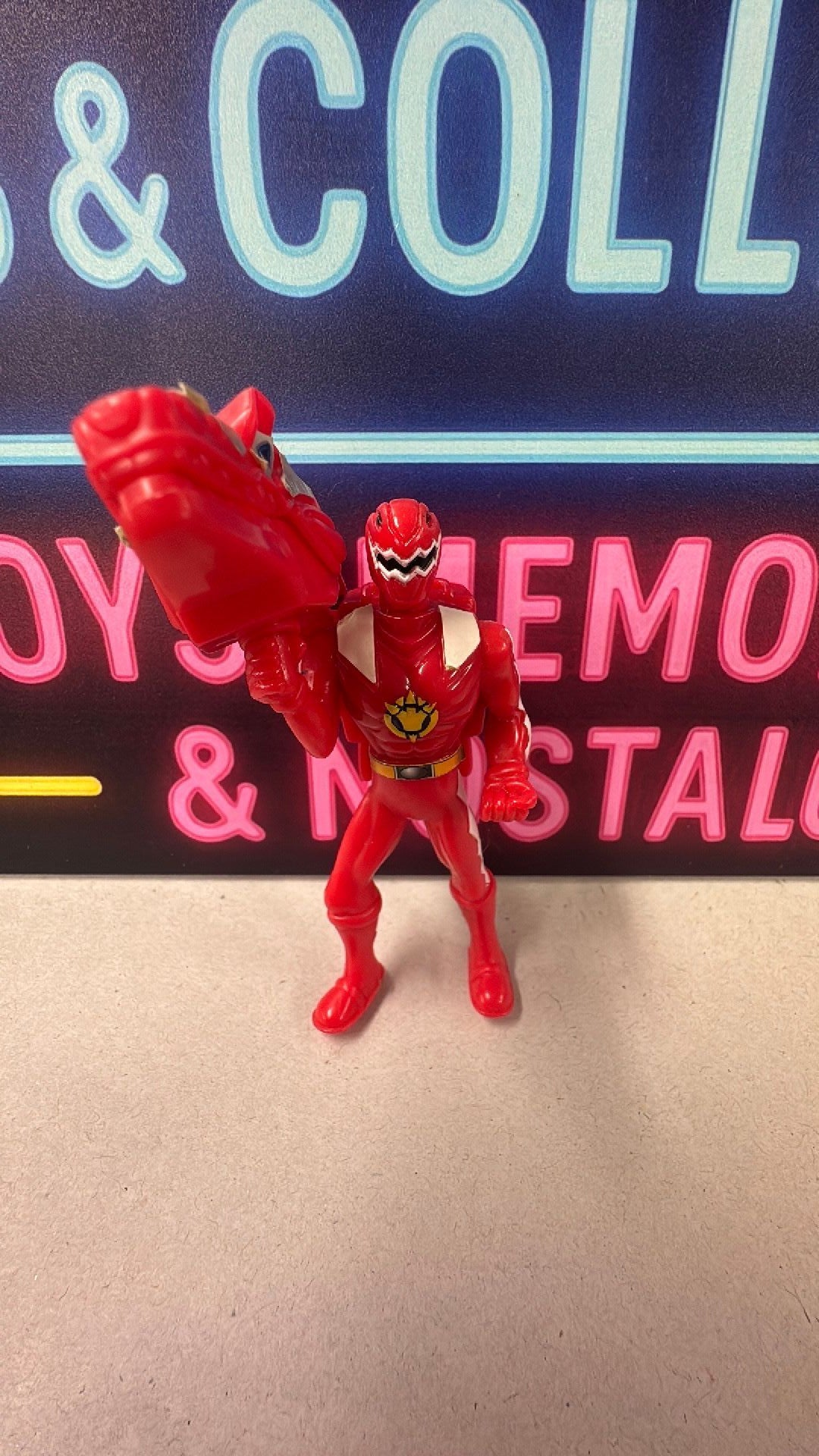 3D- Red Power Ranger Dino Thunder 2005 McDonalds Figure