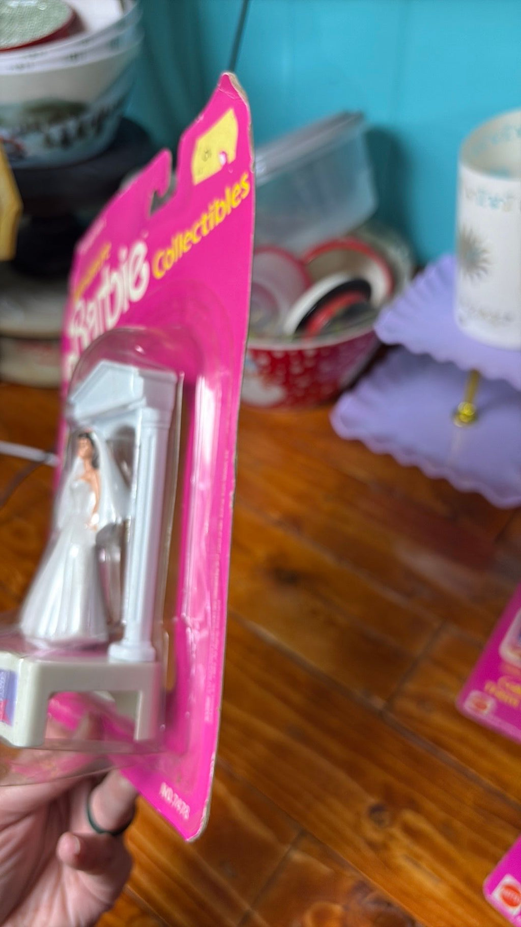 14B- 1989 Miniature Barbie Collectibles Wedding Party Barbie Bride 1959 #7478 1989