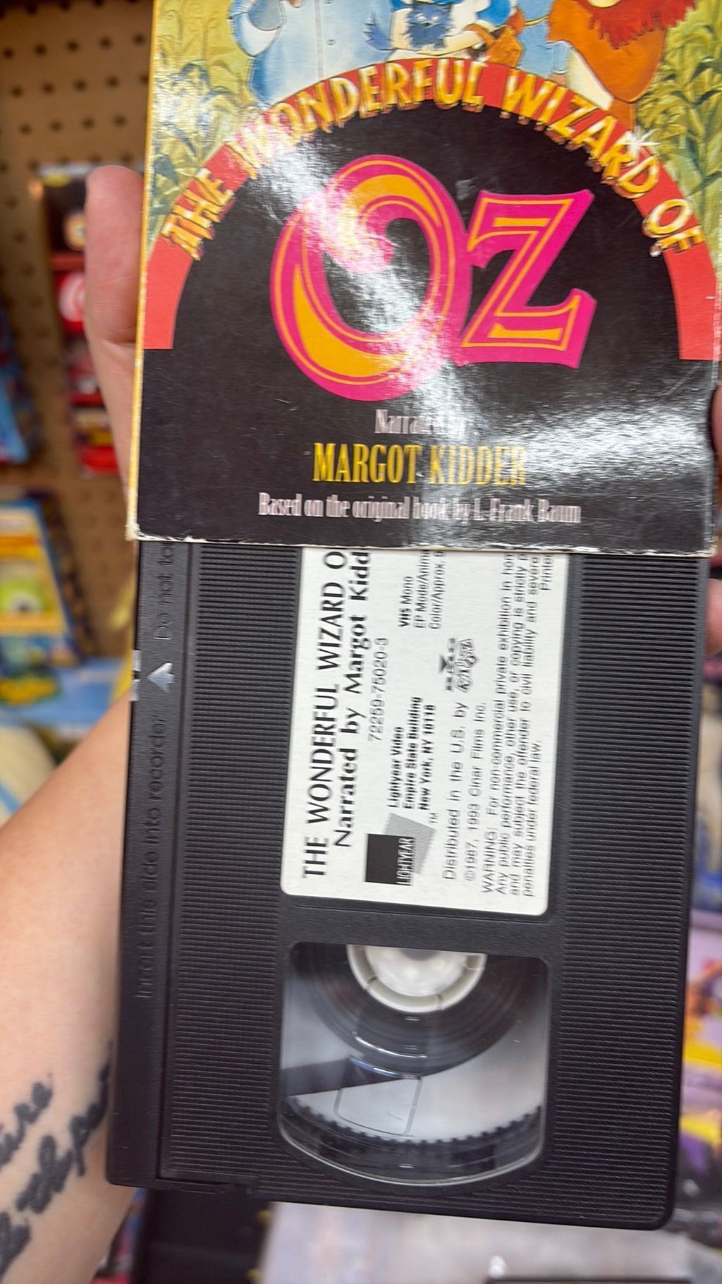The Wonderful Wizard of OZ VHS 1987 Animated Narrated by Margot Kidder