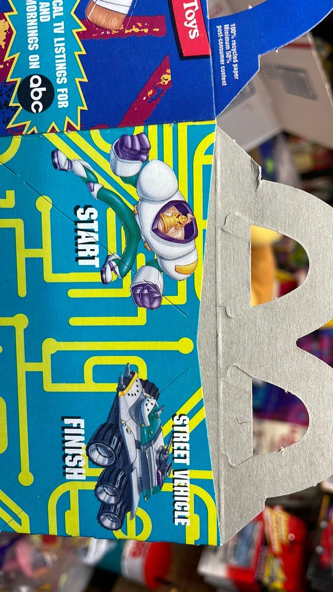 2C - Mighty Ducks-Animated Series McDonald's Happy Meal Box 1996