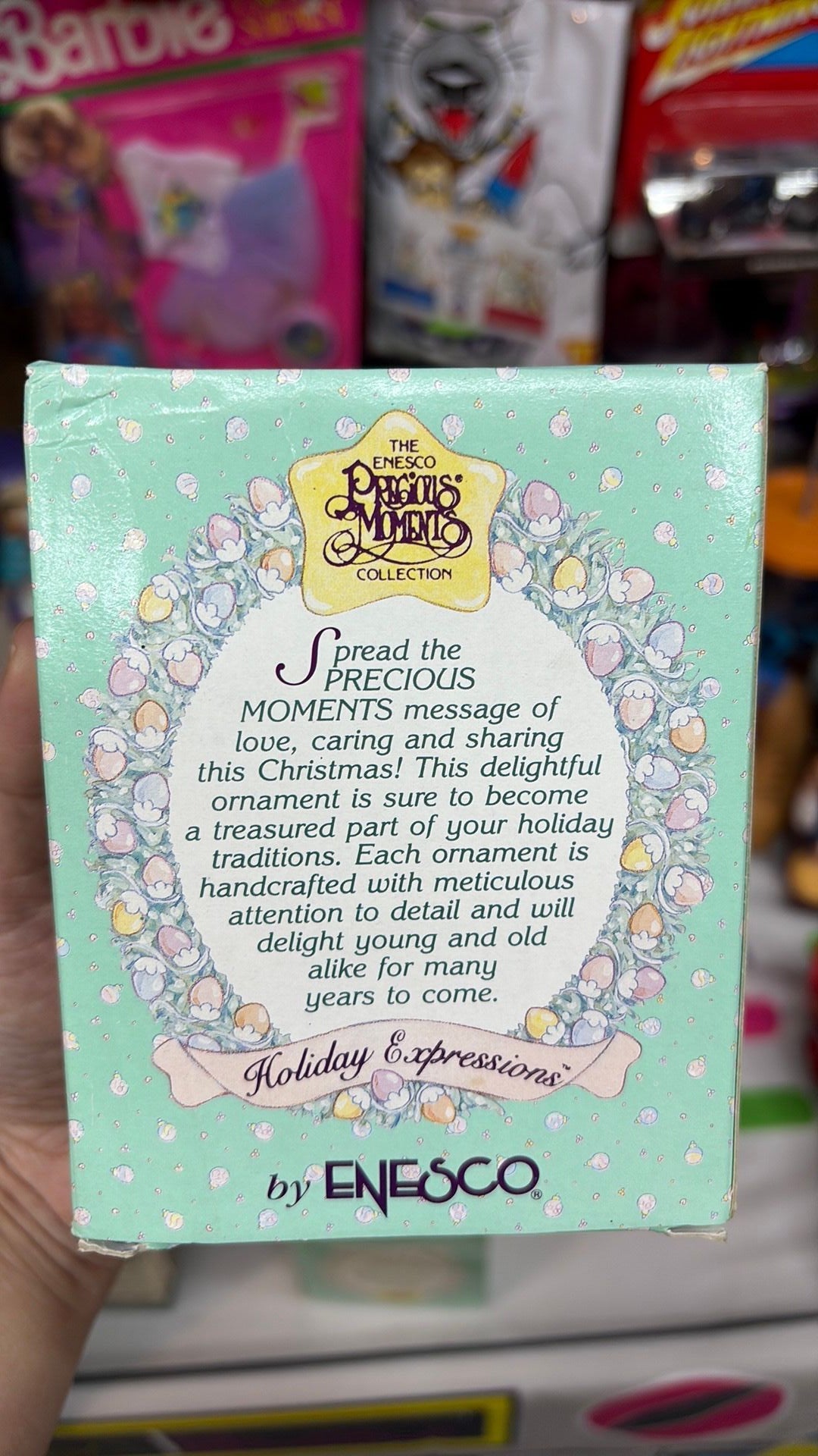 4E - Precious Moments "Baby’s First Christmas" Boy 1993 Holiday Expressions Ornament